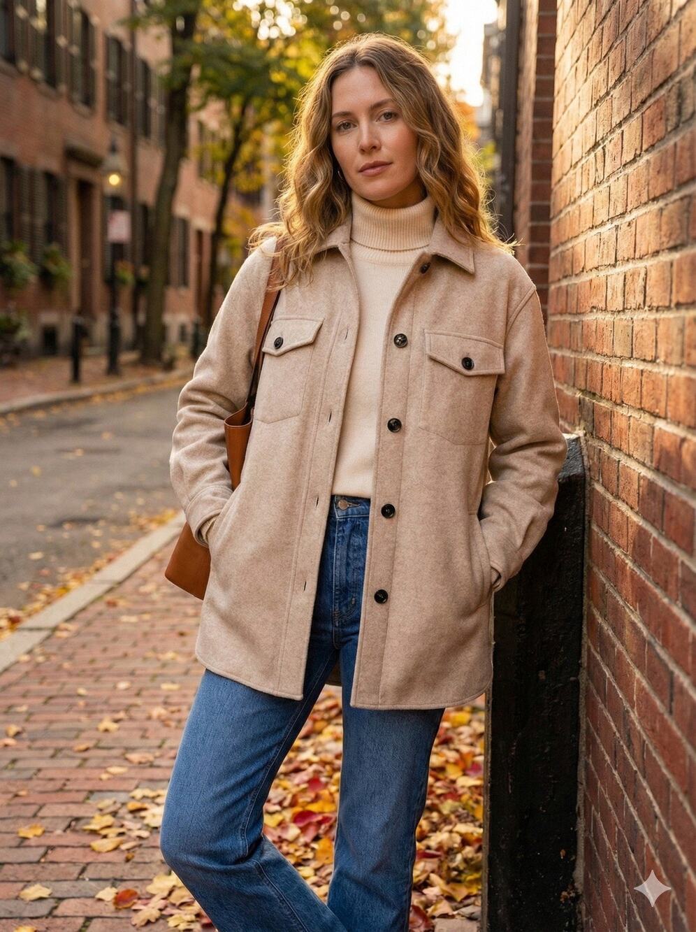 Zara Beige Button Down Shacket with Pockets Sz XS oversized Heavy Weight No Belt